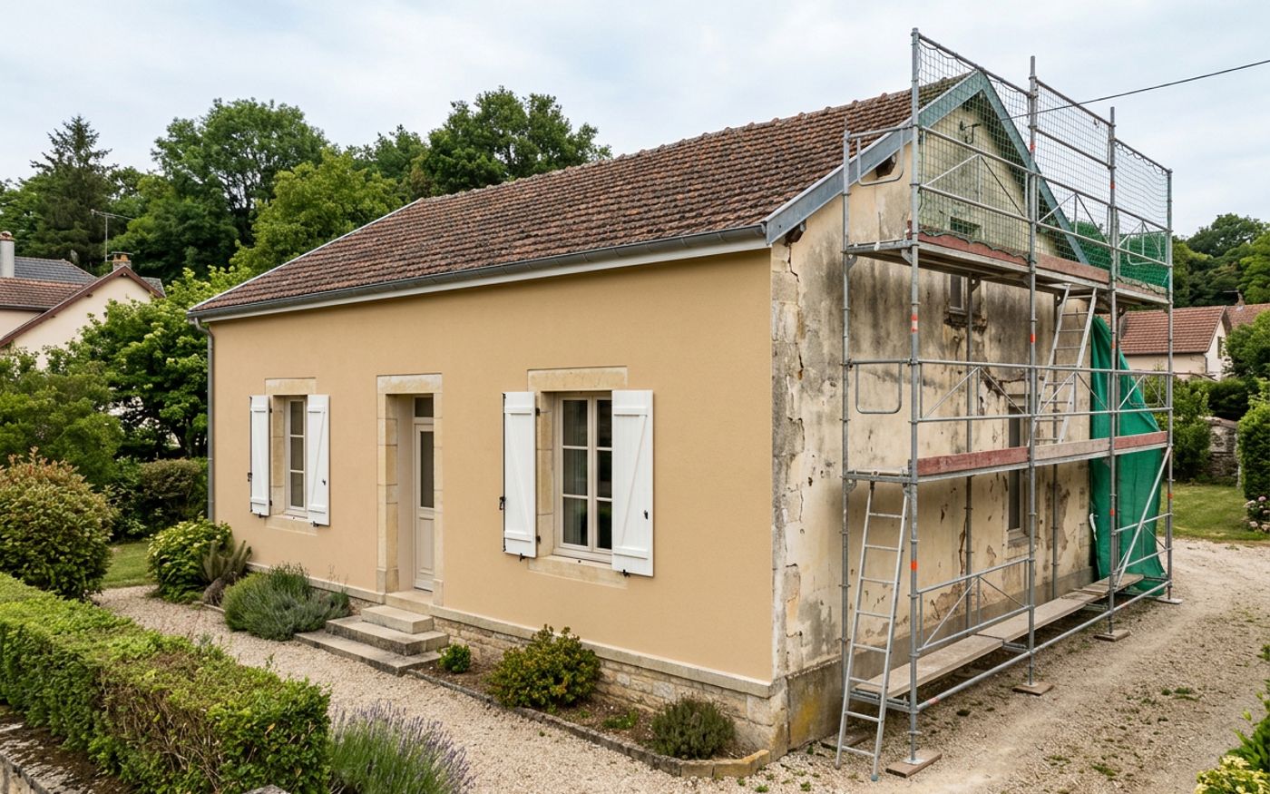Ravalement facade maison à Meursanges